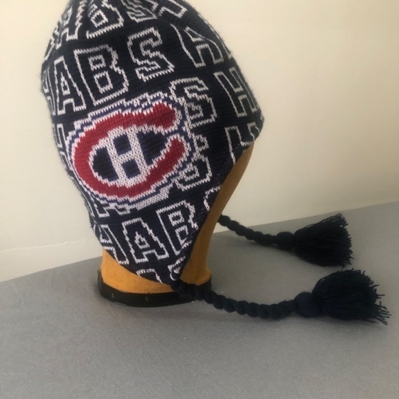 Habs Montreal Canadians NHL Hockey‎ Trapper Hat Toque - One Size - Picture 3 of 9